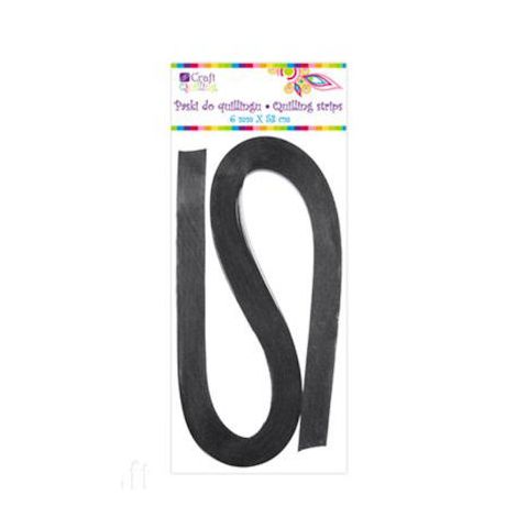 Paski do Quillingu dpCraft 3mm/53cm 100szt, Czarne